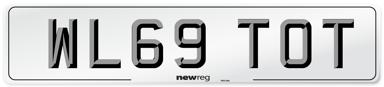 WL69 TOT Number Plate from New Reg